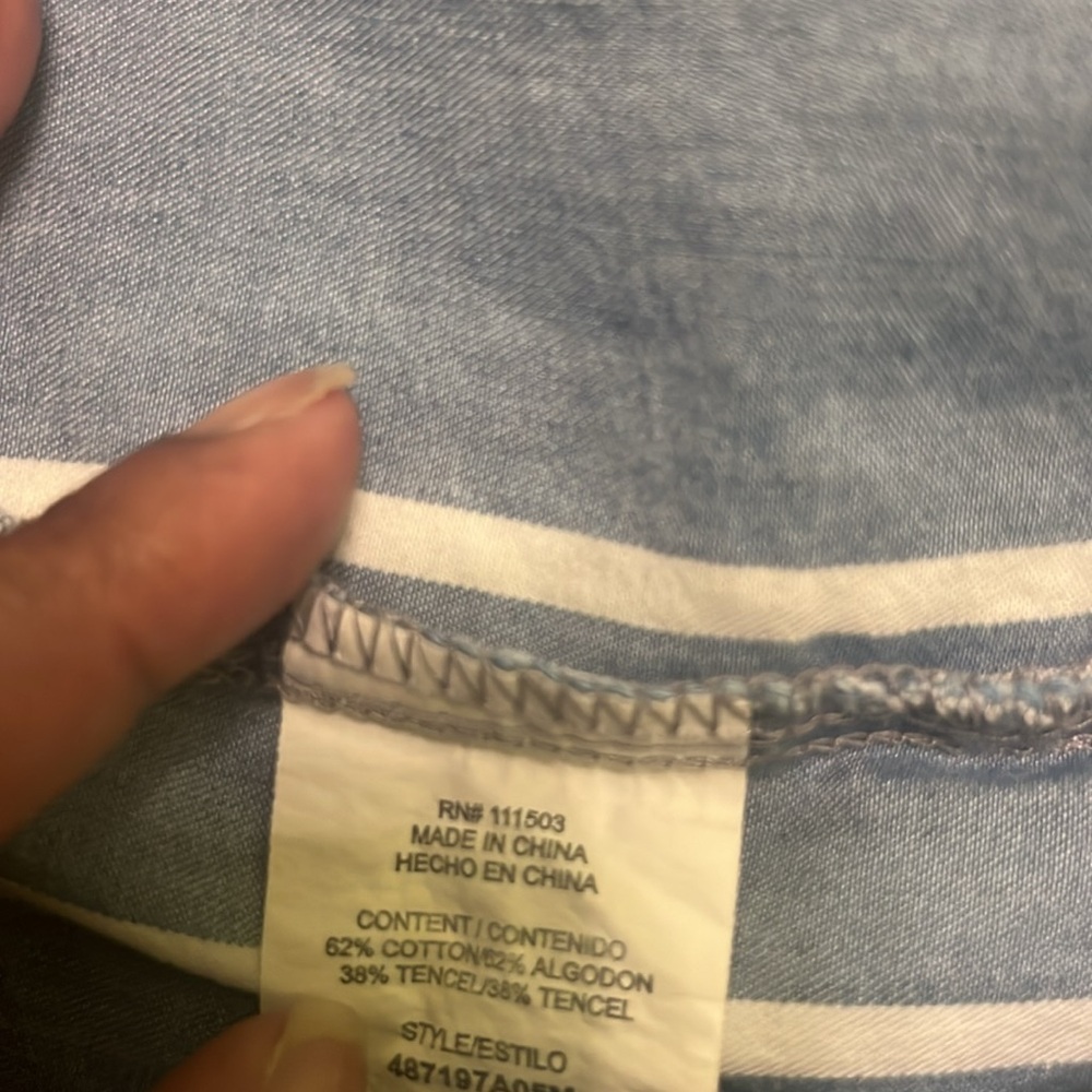 Luxology.  Size 14.  Jean shirt dress. - Picture 7 of 11